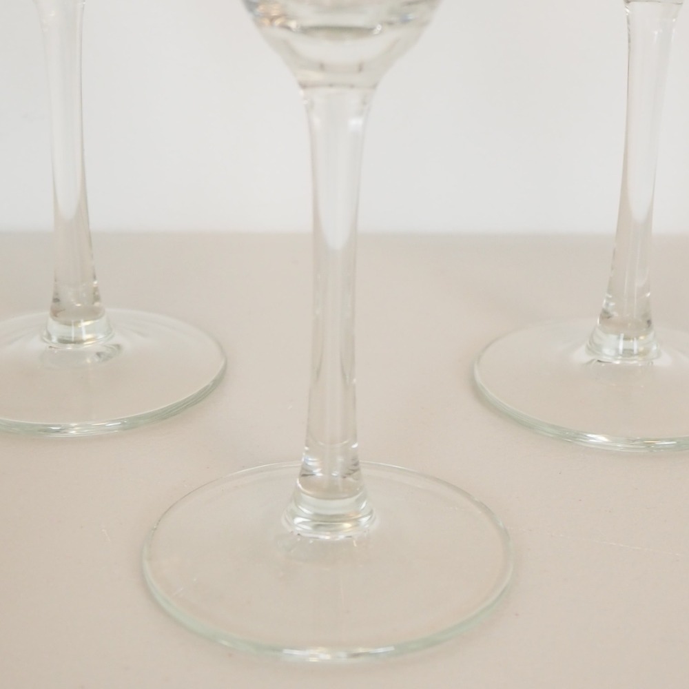 Vtg Gold Rimmed Glass Champagne Flutes Six Pcs Made in Italy Greek Key Art Deco - Picture 6 of 10